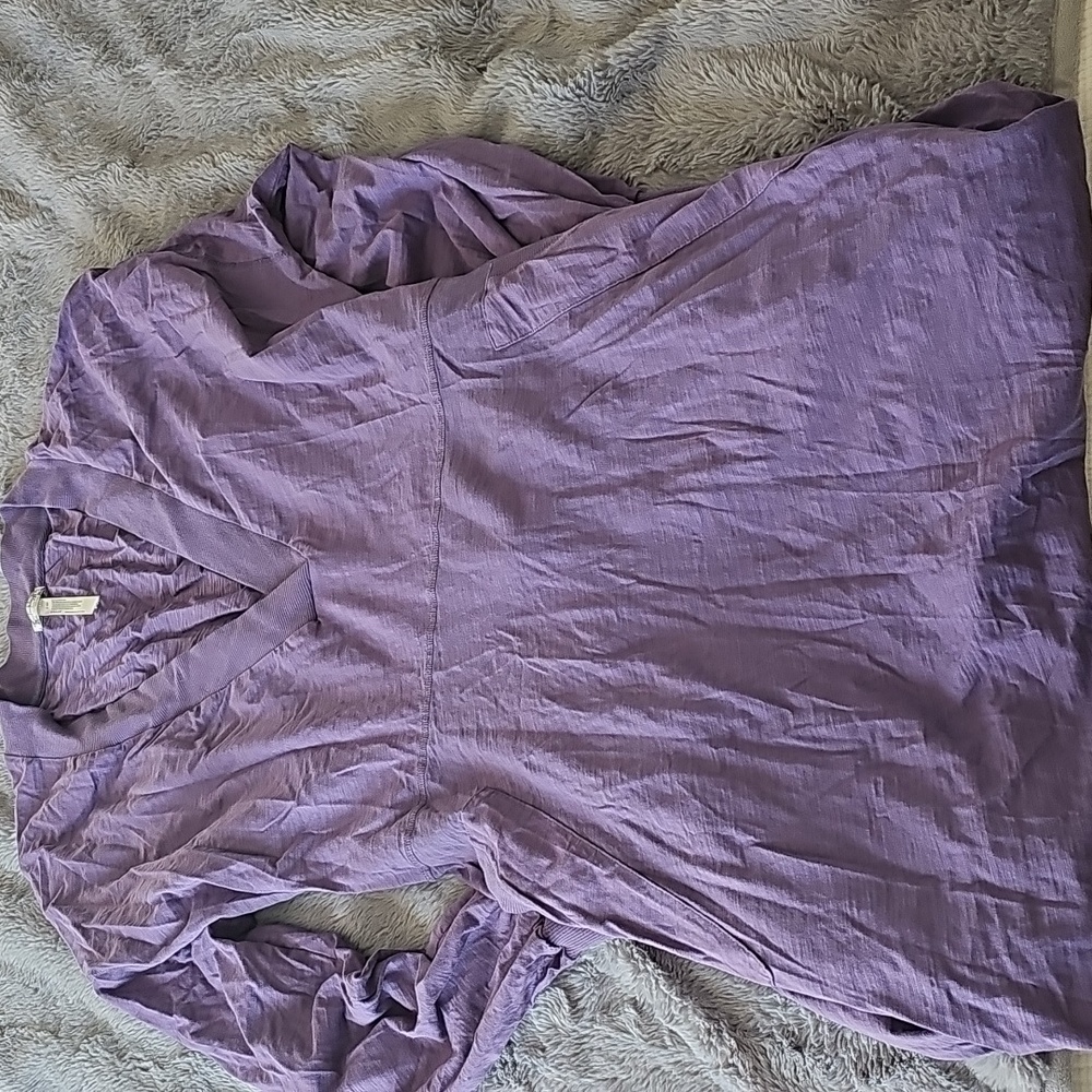 Purple V-Neck Jumpsuit